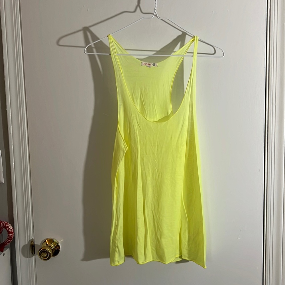 Tank top - highlighter yellow
